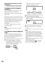 Preview for 18 page of Sony RM-AV2500 - Integrated Remote Commander Operating Instructions Manual