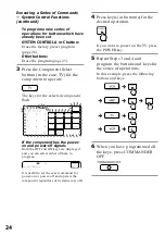 Preview for 24 page of Sony RM-AV2500 - Integrated Remote Commander Operating Instructions Manual