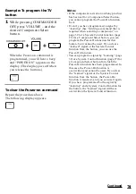 Preview for 31 page of Sony RM-AV2500 - Integrated Remote Commander Operating Instructions Manual