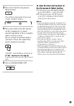 Preview for 33 page of Sony RM-AV2500 - Integrated Remote Commander Operating Instructions Manual