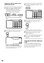 Preview for 44 page of Sony RM-AV2500 - Integrated Remote Commander Operating Instructions Manual