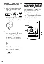 Preview for 48 page of Sony RM-AV2500 - Integrated Remote Commander Operating Instructions Manual