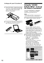 Preview for 12 page of Sony RM-AX1400 - Home Theater Remote Control Operating Instructions Manual