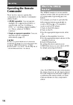 Preview for 14 page of Sony RM-AX1400 - Home Theater Remote Control Operating Instructions Manual