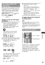 Preview for 17 page of Sony RM-AX1400 - Home Theater Remote Control Operating Instructions Manual