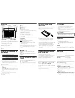 Предварительный просмотр 2 страницы Sony RM-D11P Operating Instructions