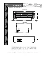 Preview for 1 page of Sony RM-J910 Dimensions