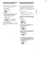 Preview for 15 page of Sony RM-LJ301 Operating Instructions Manual