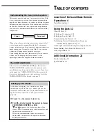 Preview for 3 page of Sony RM-LJ304 Operating Instructions Manual