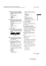 Preview for 21 page of Sony RM-LJ312 Operating Instructions Manual