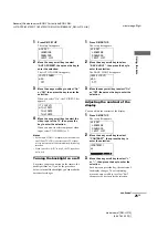 Preview for 25 page of Sony RM-LJ312 Operating Instructions Manual