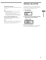 Preview for 15 page of Sony RM-LP204 Operating Instructions Manual