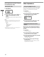 Preview for 18 page of Sony RM-LP204 Operating Instructions Manual