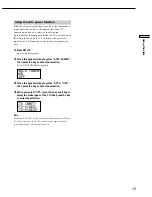 Preview for 19 page of Sony RM-LP204 Operating Instructions Manual