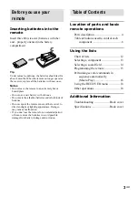 Preview for 3 page of Sony RM-LP211 Operating Instructions Manual