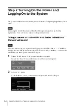 Preview for 14 page of Sony RM-NS1000 First Step Manual