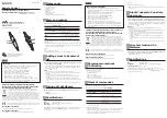 Preview for 1 page of Sony RM-NWS1 Operating Instructions