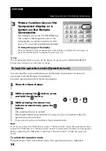 Preview for 38 page of Sony RM-NX7000 Navitus Operating Instructions Manual