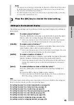 Preview for 41 page of Sony RM-NX7000 Navitus Operating Instructions Manual