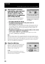 Preview for 46 page of Sony RM-NX7000 Navitus Operating Instructions Manual