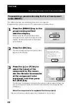 Preview for 48 page of Sony RM-NX7000 Navitus Operating Instructions Manual