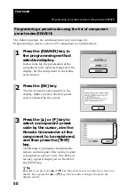 Preview for 50 page of Sony RM-NX7000 Navitus Operating Instructions Manual