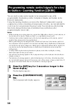 Preview for 58 page of Sony RM-NX7000 Navitus Operating Instructions Manual