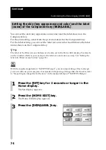 Preview for 74 page of Sony RM-NX7000 Navitus Operating Instructions Manual