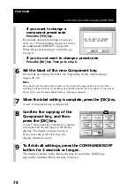 Preview for 78 page of Sony RM-NX7000 Navitus Operating Instructions Manual