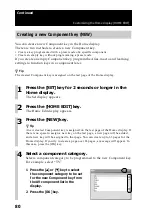 Preview for 80 page of Sony RM-NX7000 Navitus Operating Instructions Manual