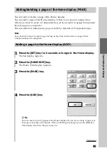 Preview for 85 page of Sony RM-NX7000 Navitus Operating Instructions Manual