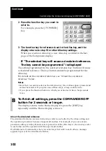 Preview for 102 page of Sony RM-NX7000 Navitus Operating Instructions Manual