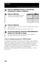 Preview for 104 page of Sony RM-NX7000 Navitus Operating Instructions Manual