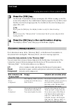 Preview for 204 page of Sony RM-NX7000 Navitus Operating Instructions Manual