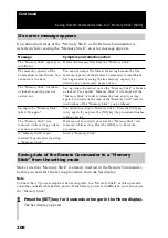 Preview for 208 page of Sony RM-NX7000 Navitus Operating Instructions Manual