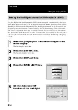 Preview for 214 page of Sony RM-NX7000 Navitus Operating Instructions Manual