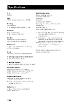 Preview for 248 page of Sony RM-NX7000 Navitus Operating Instructions Manual