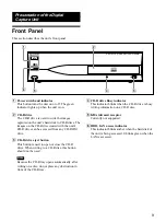 Preview for 9 page of Sony RM-P110 User Manual