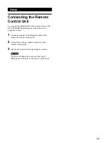 Preview for 34 page of Sony RM-P110 User Manual