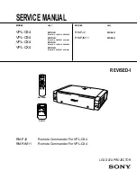 Preview for 1 page of Sony RM-PJ2 Service Manual