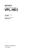 Предварительный просмотр 1 страницы Sony RM-PJHS2 Service Manual