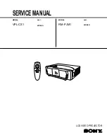 Preview for 1 page of Sony RM-PJM1 Service Manual