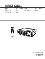 Sony RM-PJM10 Service Manual предпросмотр