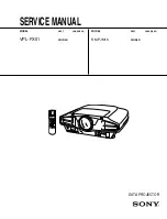 Preview for 1 page of Sony RM-PJM16 Service Manual