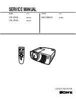 Sony RM-PJM610 Service Manual предпросмотр