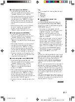 Предварительный просмотр 21 страницы Sony RM-PP411 Operating Instructions Manual