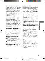 Preview for 43 page of Sony RM-PP411 Operating Instructions Manual