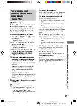 Preview for 57 page of Sony RM-PP411 Operating Instructions Manual