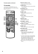 Предварительный просмотр 8 страницы Sony RM-PP505 - Remote Control For Strde875 Operating Instructions Manual