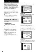 Preview for 18 page of Sony RM-TP1 Operating Instructions / Mode d’emploi Operating Instructions Manual